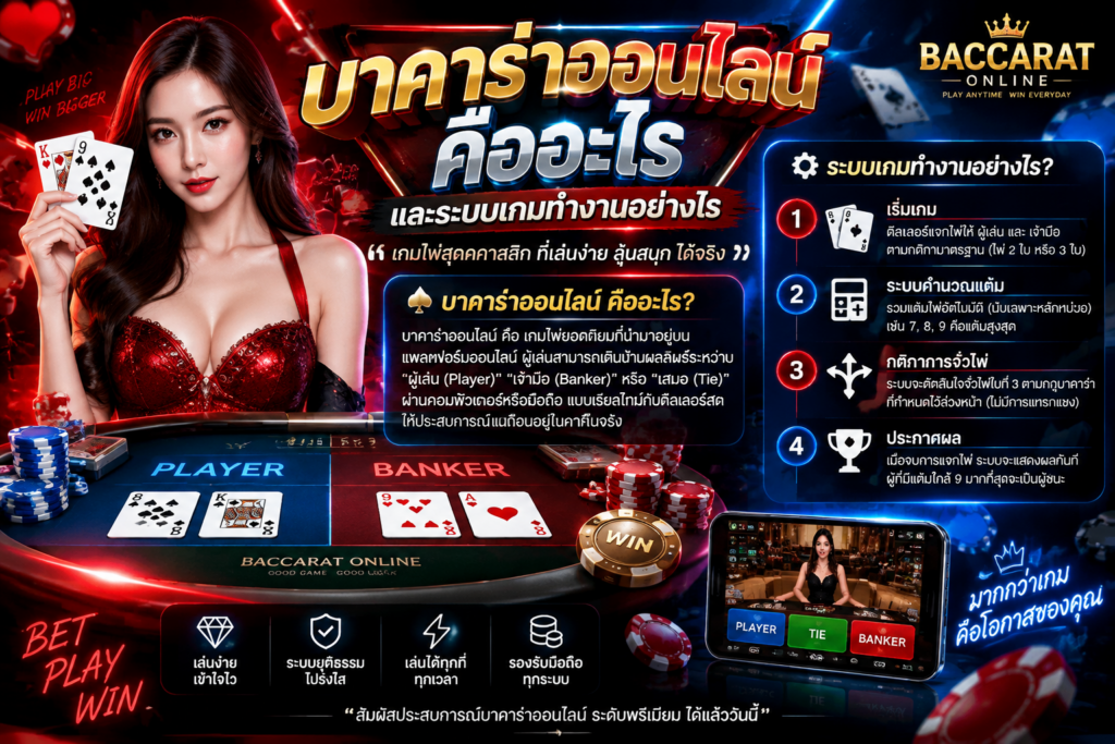 บาคาร่าออนไลน์มีรูปแบบเกมอะไรบ้าง